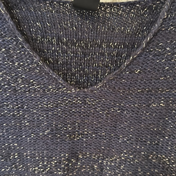 Gap Navy Wool Metallic Sweater - Picture 2 of 2